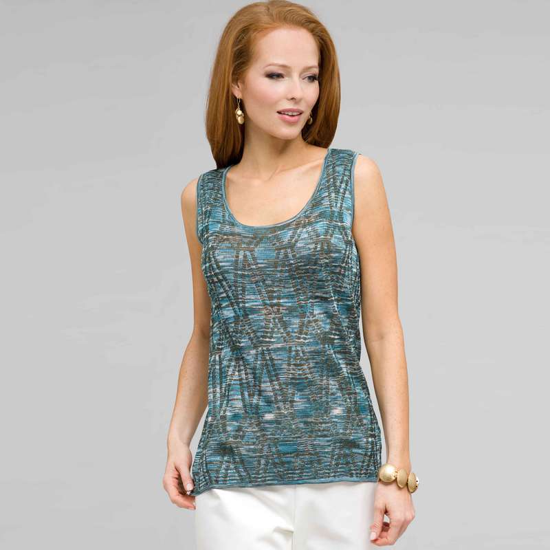 Sleeveless Shell, Multi, large image number 0
