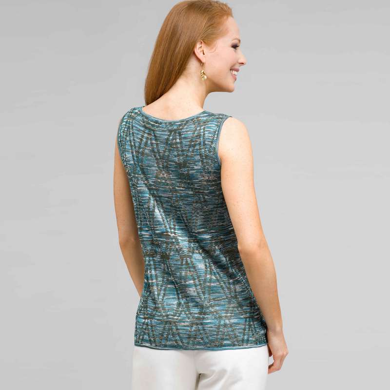 Sleeveless Shell, Multi, large image number 1