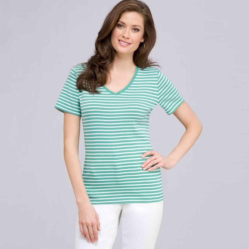 Short Sleeve Shell, seagrass & white, large image number 0